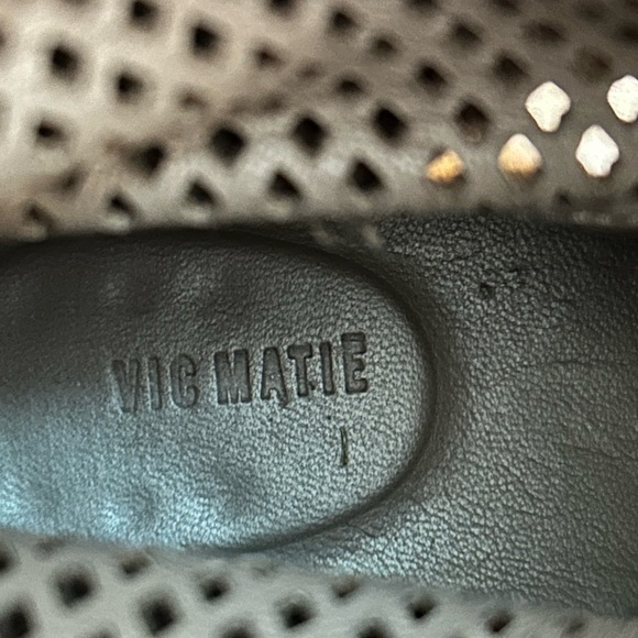 VIC MATIE Beige suede mesh Ankle Booties 40 - Picture 12 of 13